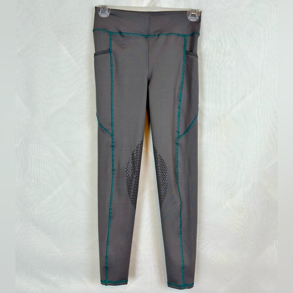 Girls Dover Saddlery Silicone Grip Knee Patch Tights Pants / Size Large